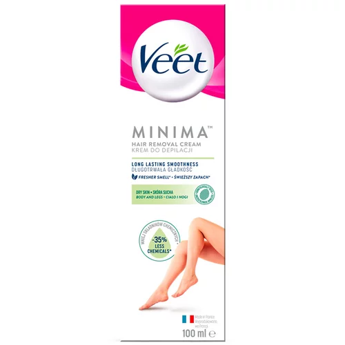 Veet Minima Hair Removal Cream Dry Skin 100ml