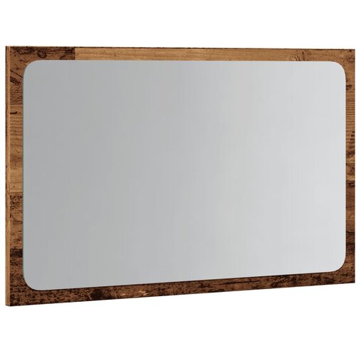  Kupaonsko ogledalo s LED svjetlom boja drva 60x8,5x38 cm Slike