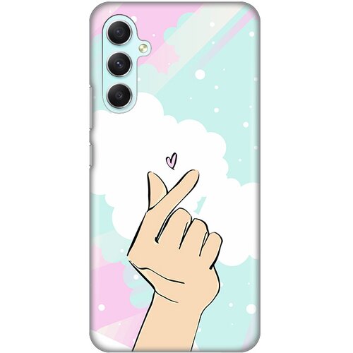 Silikonska maska za Samsung A346B Galaxy A34 5G Magic Love Print tirkizna Slike