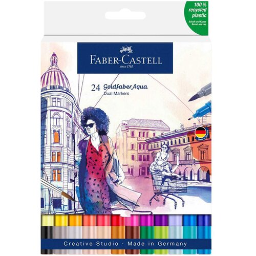 Faber-Castell FABER CASTELL Marker Gofa Aqua dual 24/1 164624 Cene