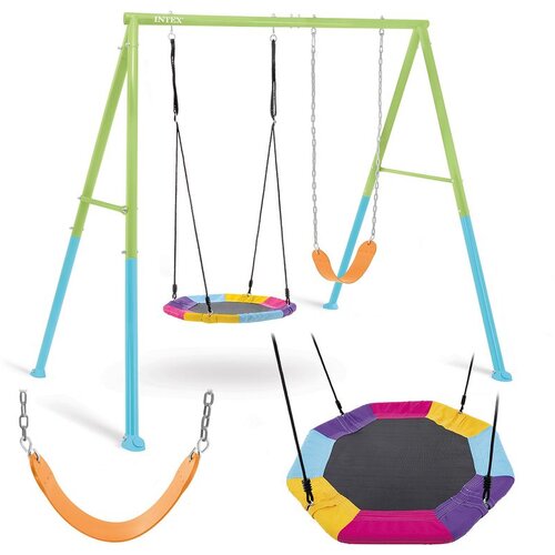 Intex ljuljačka za igrali&amp;scaron;te gnijezdo roda 2 u 1 235 cm x 254 cm x 200 cm Slike