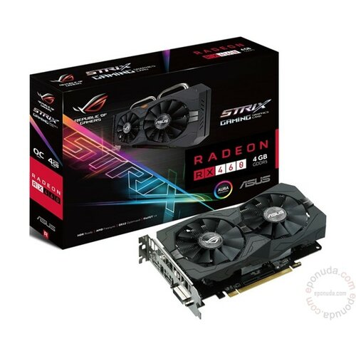 Asus AMD Radeon RX 460 4GB 128bit STRIX-RX460-O4G-GAMING grafička kartica Slike
