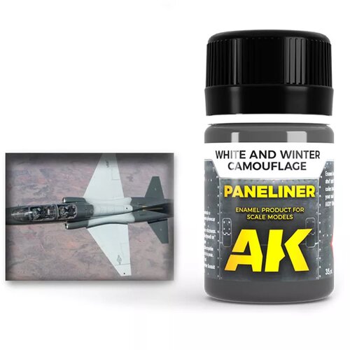 AK Interactive Paneliner for white and winter camouflage Cene