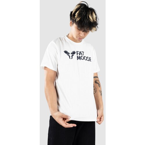 Fat Moose Fm Logo Organic T-shirt ecru Slike