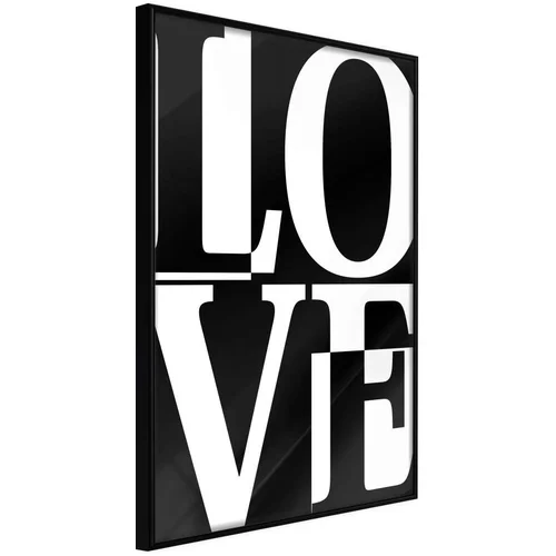  Poster - Love Chessboard 30x45