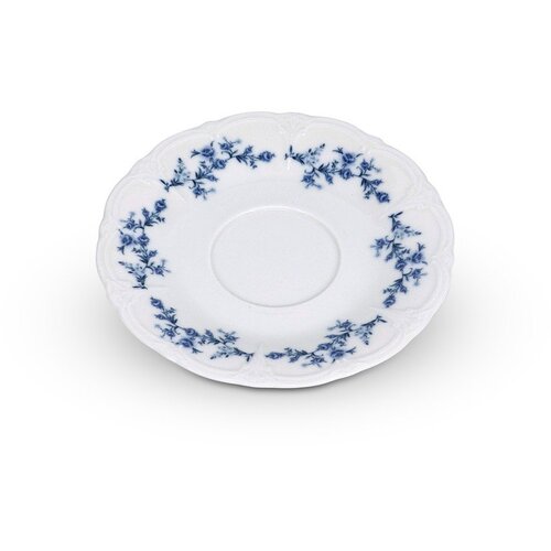 BonBistro Bijeli/plavi porculanski čajni tanjurić &amp;oslash; 16,5 cm Retro &amp;ndash; Slike