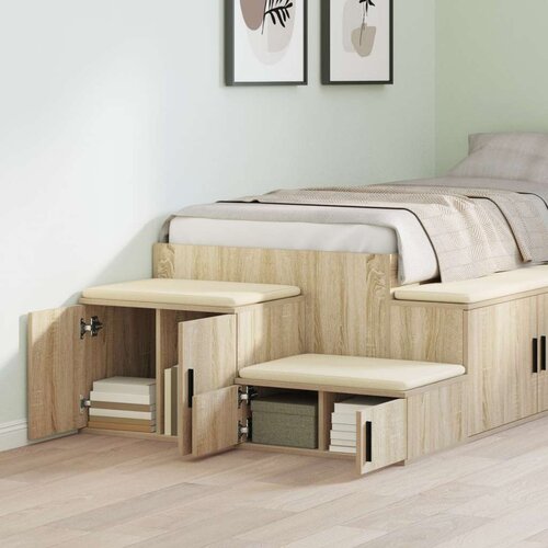 Kabinet za pohranu Sonoma hrast 108x41x40 cm od konstruiranog drva Slike