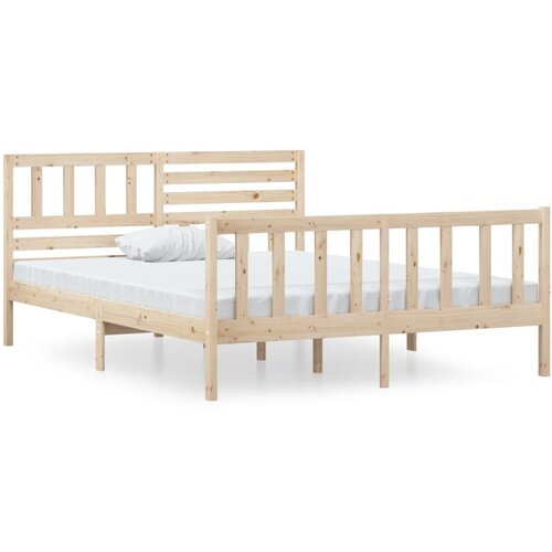 VidaXL Posteljni okvir iz trdnega lesa 120x190 cm 4FT, (20647653) Slike