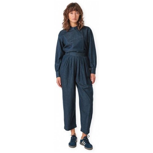 SKFK Kombinezoni Trousers Amatza-Gots - Raw Denim Modra Slike
