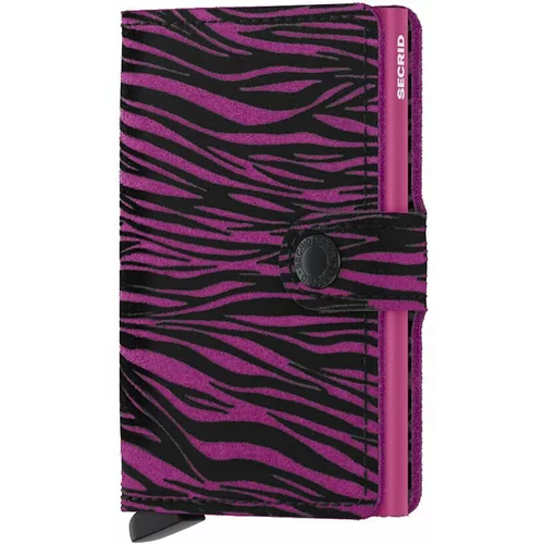 Secrid Kožni novčanik Miniwallet Zebra Fuchsia boja: ružičasta