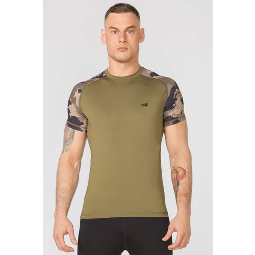 Rough Radical Man's T-shirt Furious Army Khaki/Camo Cene