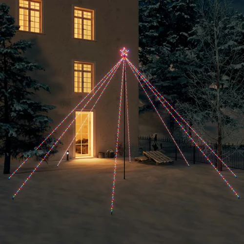  Božićno drvce s LED svjetlima 800 LED žarulja raznobojno 5 m