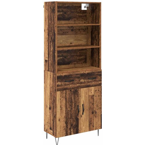 vidaXL Visok predalnik Star les 69,5 x 34 x 180 cm Konstruiran les, (5000107766) Cene
