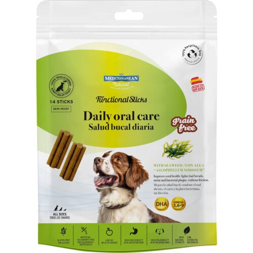 Mediterranean Natural poslastica Funcional Sticks Oral Care 110 g Slike