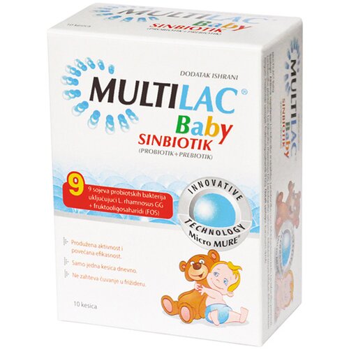  mULTILAC® baby, sinbiotik, 10 kesica Cene