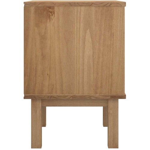  Noćni ormarić OTTA Crna 45 x 39 x 57 cm Masivna borovina - Crna Slike