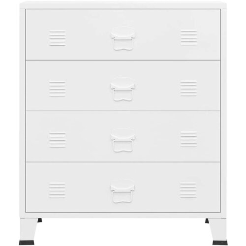 vidaXL Industrijski predalnik bel 78x40x93 cm kovinski Cene