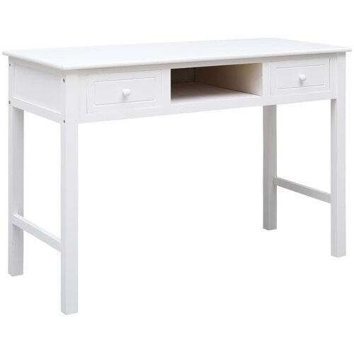  Pisaći stol bijeli 110 x 45 x 76 cm drveni Cijene