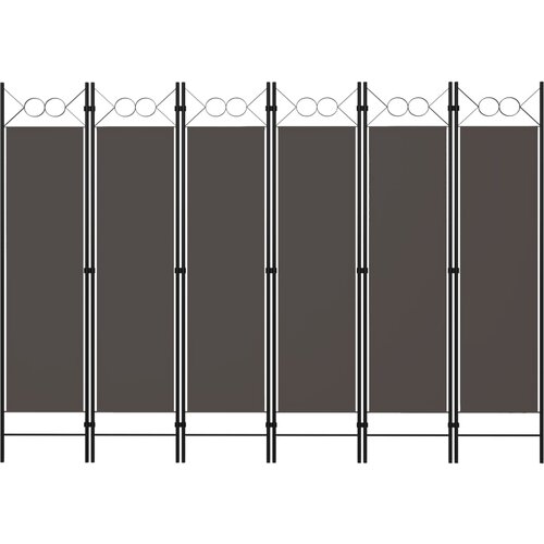 VidaXL Paravan 6-delni antraciten 240x180 cm Slike