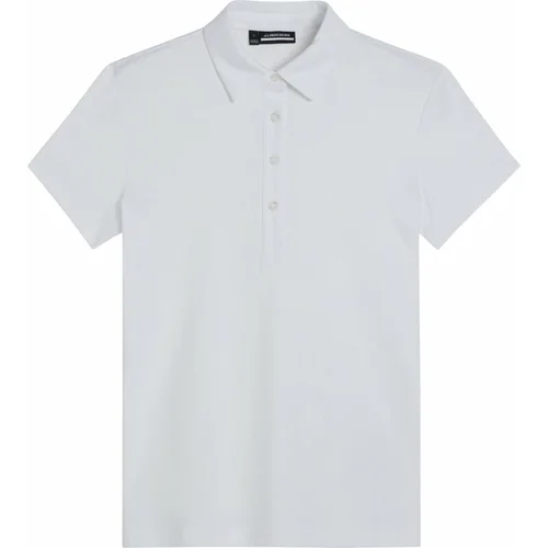 J.Lindeberg Henrietta Debossed Polo White M