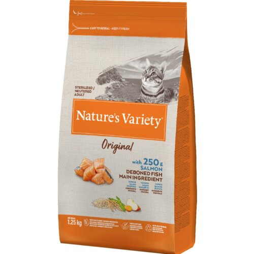 Nature's Variety hrana za mačke sa lososom original adult sterilised 1.25kg Cene