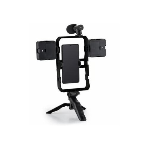 Mini tripod AY-49X-2 sa LED svetlima i mikrofonom crni Slike