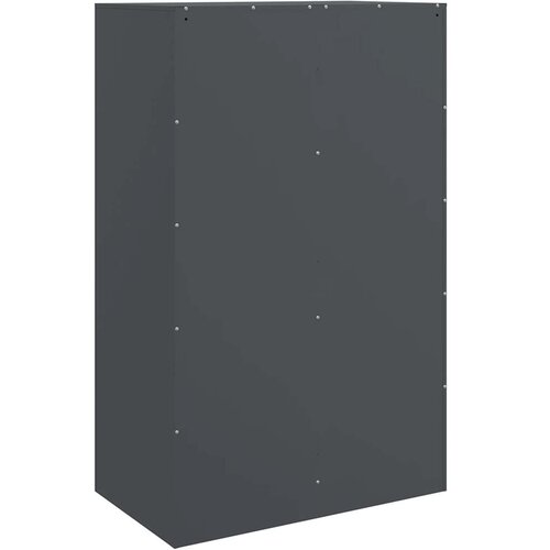  Komoda antracit 67 x 39 x 107 cm čelična Slike
