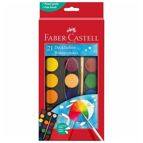 Faber-Castell Akvarelne barvice 30 mm 21 kosov Slike