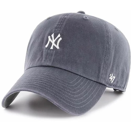 47 Brand Bombažna bejzbolska kapa MLB New York Yankees mornarsko modra barva