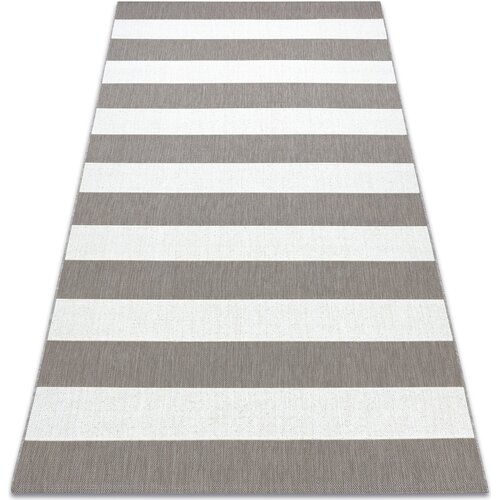 RugsX Preproge Preproga v videzu sisala FLAT 48644686 Črte 120x170 cm Bela Cene