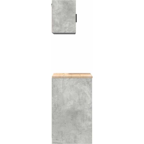  Garažni ormarići 2 kom siva boja betona od konstruiranog drva 60 x 51 x 85 cm Slike