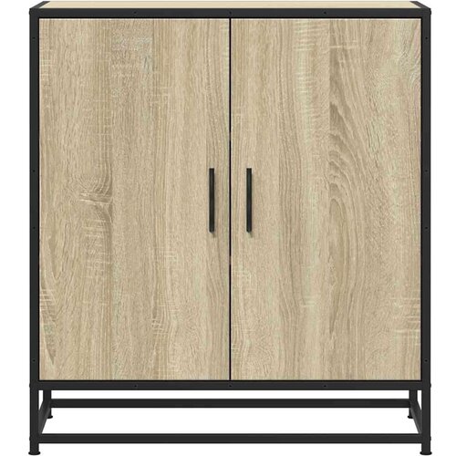 VidaXL Komoda boja hrasta 68x35x76 cm konstruirano drvo i metal Slike