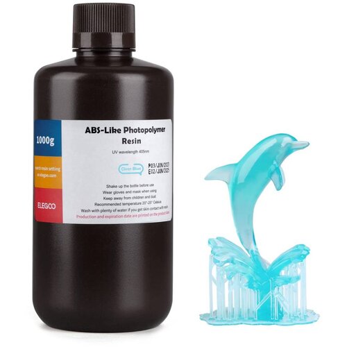 Elegoo Smola ABS-like Resin 1kg Clear Blue Slike