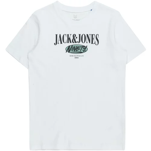 Jack & Jones Majica 'COBIN' zelena / crna / bijela