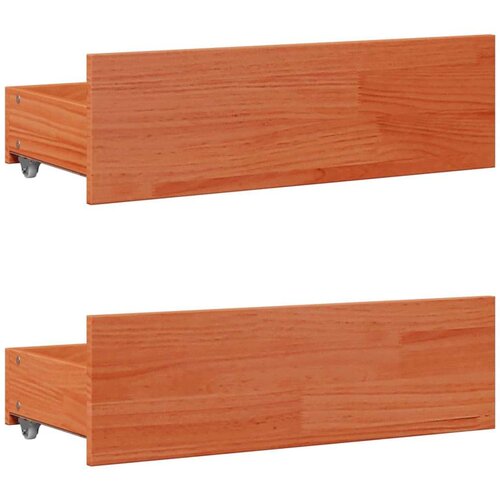  Krevet s regalom za knjige bez madraca 135 x 190 cm od borovine Slike