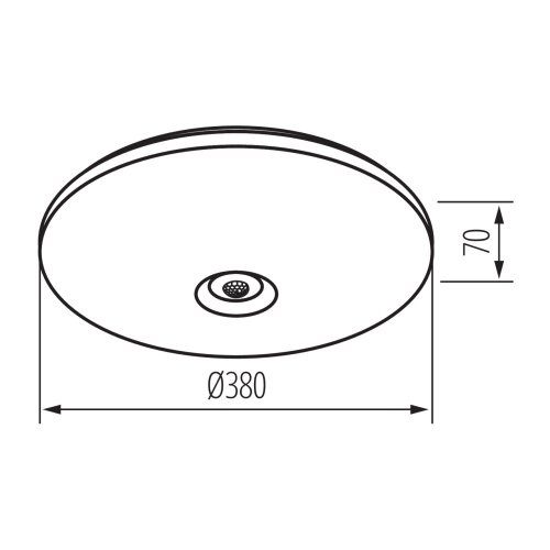 Kanlux 18124- LED plafonsko svetlo sa senzorom pokreta FOGLER LED/24W/230V prečnika 38 cm Slike