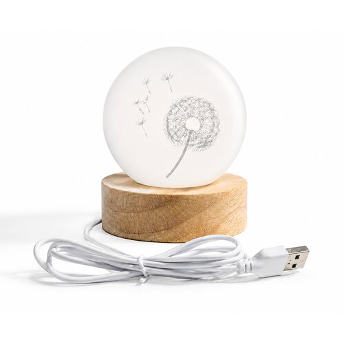  Kristalna stona lampa Sfera Maslačak, 8 cm Slike