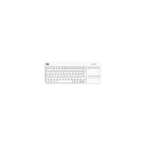 Logitech Tipkovnica k400 plus wireless touch, , unifying, bela, slo g. Cene