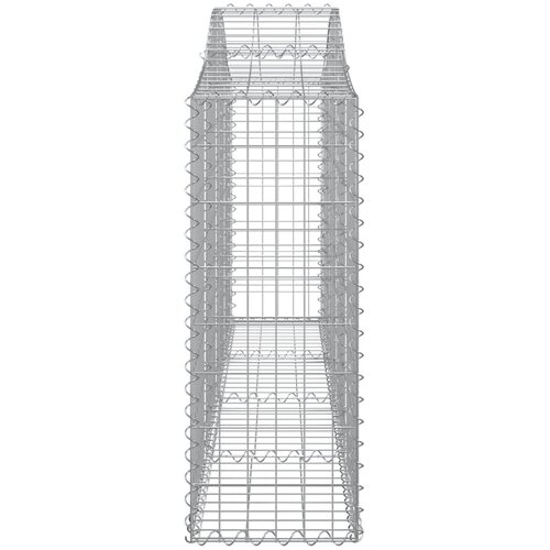  Lučne gabionske ko&amp;scaron;are 3 kom 200x30x80/100 cm pocinčano željezo Slike