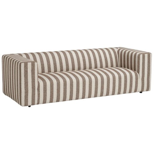 Ellos Home Smeđa/krem sofa od &scaron;enila 220 cm Lisa &ndash; Cijene