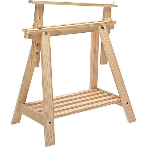  Drveno postolje Architekt (Nosiva sila: 400 kg s 2 drvena stalka, Visina: 70 cm, Bor, Natur)