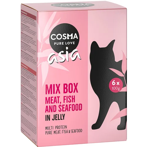 Cosma Posebna cijena! 6x 100g Original & Asia mješovito pakiranje - Asia (6 vrsta)