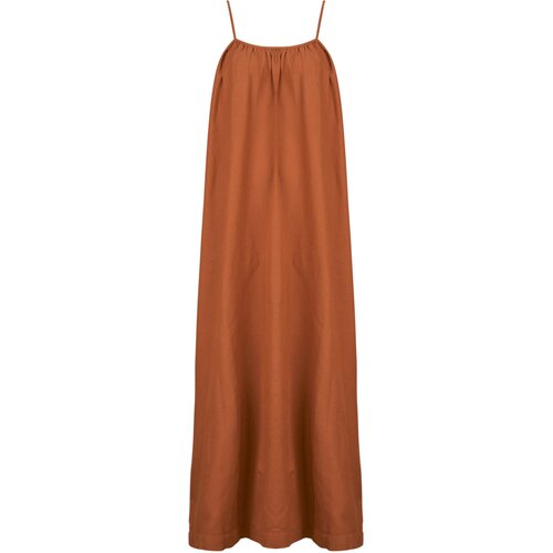 Vila VIPRISILLA SINGLET LONG DRESS Smeđa Cijene