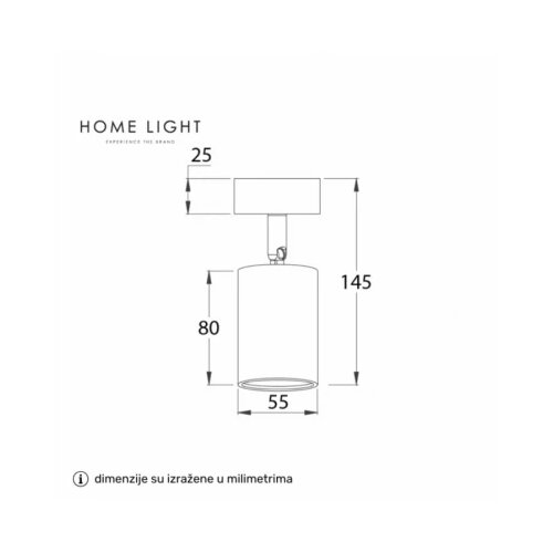  talia 81 spot lampa 1*GU10 bela Cene
