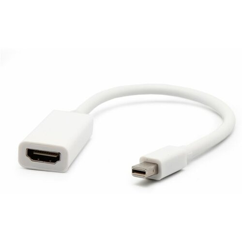 Gembird A-mDPF-HDMIM-001-W Mini DisplayPort female to HDMI male adapter cable, white adapter Slike