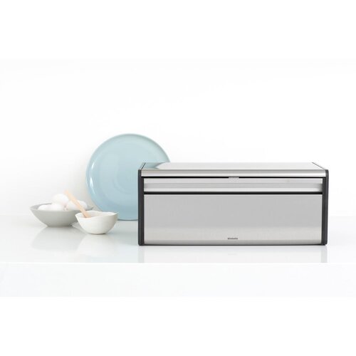 Brabantia &amp;Scaron;katla za kruh z ravnim pokrovom - Matt Steel Slike