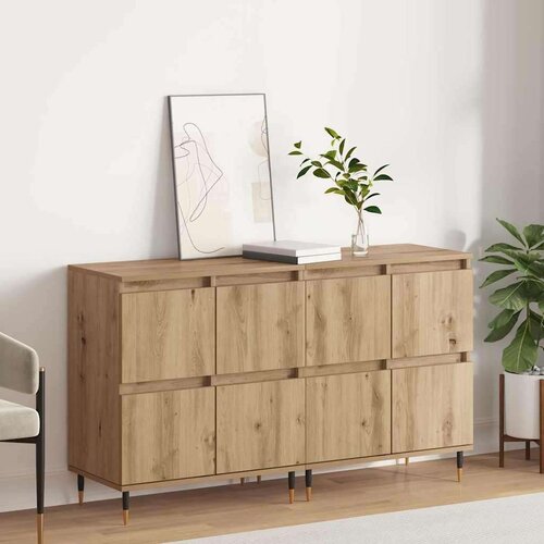  Komode 2 pcs hrast artisan 120 x 35 x 70 cm Konstruirano drvo Cijene