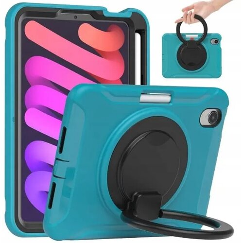 NIKCORP Ovitek za iPad mini 6 s 360&amp;deg; vrtljivim držalom, stojalom in prostorom za Apple Pencil, trpežna za&amp;scaron;čita, modre barve, (5000139135) Slike