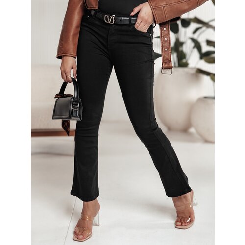DStreet Spodnie damskie FREEREX typu bootcut czarne Cijene