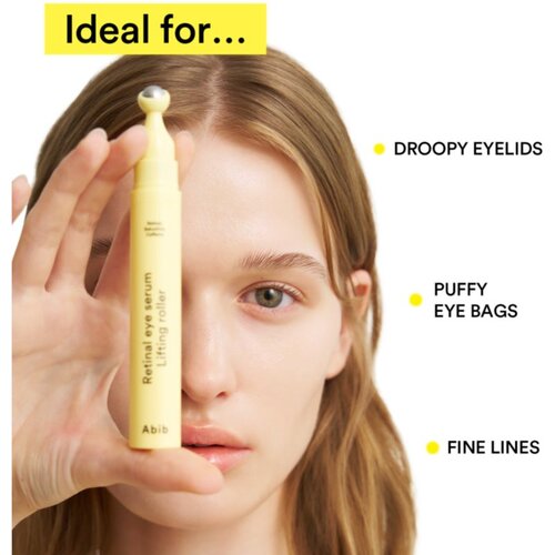 Abib Retinal Eye Serum Lifting Roller rashlađujući roll-on za područje oko očiju protiv bora, oticanja i tamnih krugova 15 ml Slike